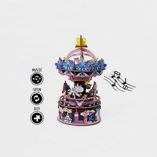 Maqueta Caja Musical Planetario Robotime