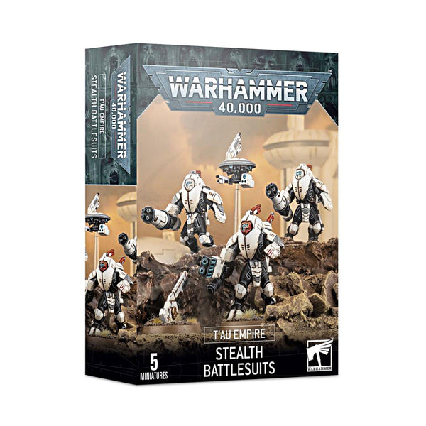 Set 4 Figuras T'au Empire Exoarmadura Sigilo Warhammer 40000