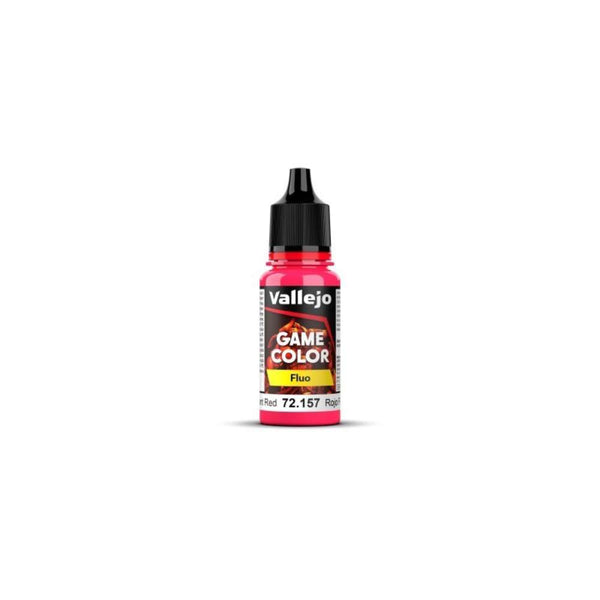 Pintura Game Color Fluo Rojo Fluorescente 18ml Vallejo