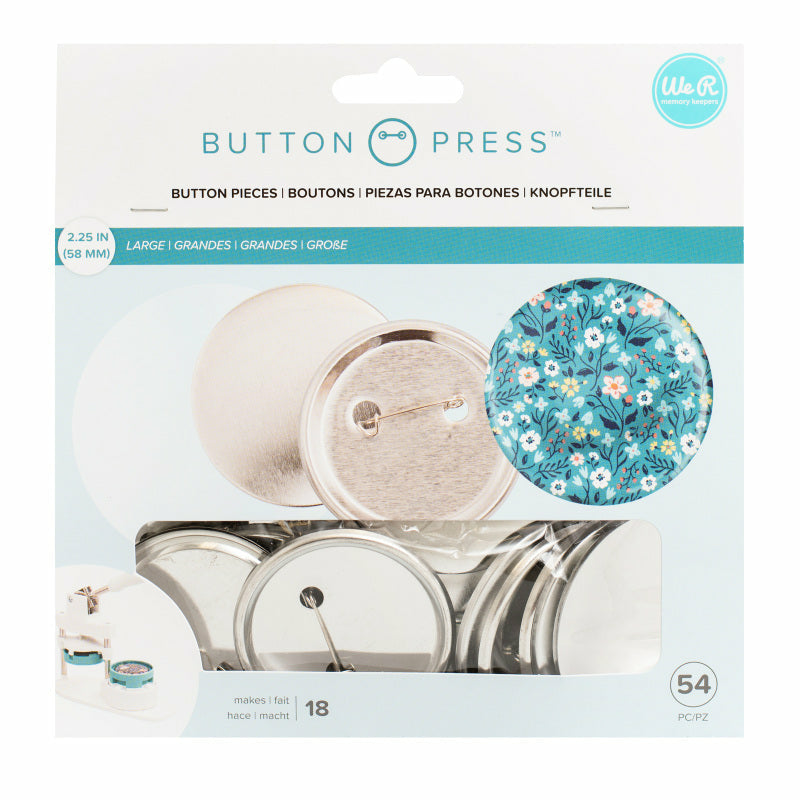 Máquina Chapas Button Press + Kit 3 Piezas Button Press Puffy Sticker + 18 Chapas (10)
