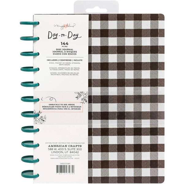 Journal Disc Planner Day to Day AC by Maggie Holmes Checkerboard We R Makers