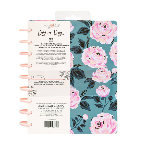 Disc Planner Day to Day AC by Maggie Holmes Blue & Pink Rose We R Makers