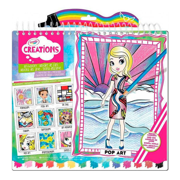 Álbum de Pegatinas y Bocetos Arte y Moda Crayola
