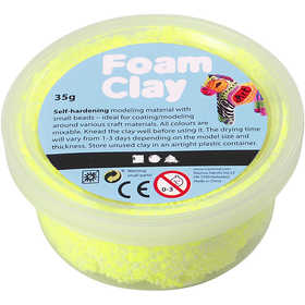 Pasta de Modelar Amarillo Neón 35gr Foam Clay