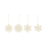 Set 4 Copos de Nieve Ornamentados