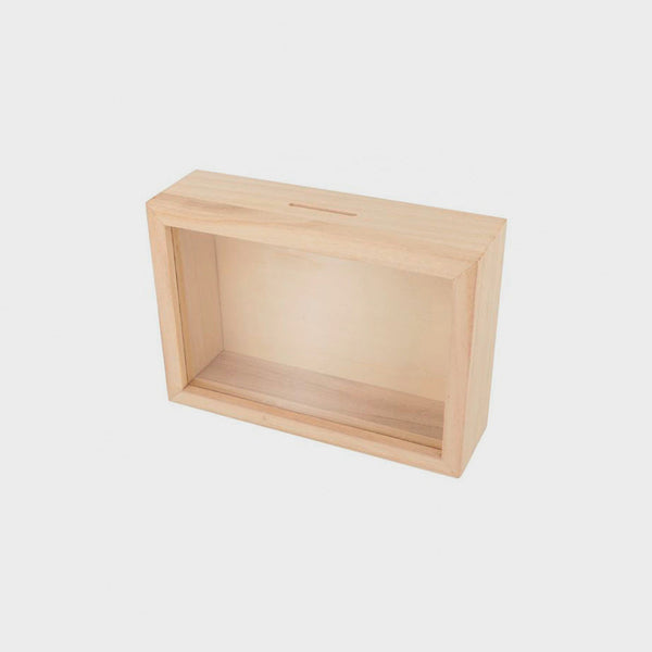 Hucha con Marco de Madera Personalizable 12x17x5 cm Artemio