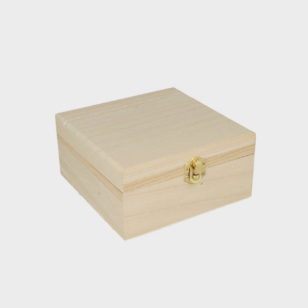 Caja Joyero de Madera 16x16x8cm Artemio