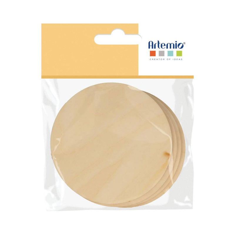 Set 4 Posavasos de Madera Redondos