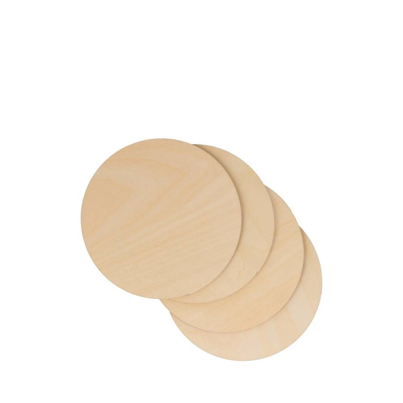 Set 4 Posavasos de Madera Redondos (1)