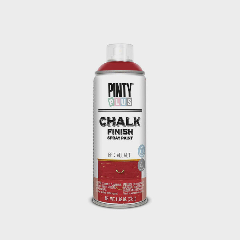 Chalk Paint en Spray 520cc Pintyplus & LONDON GREY CK817 & RED VELVET CK804