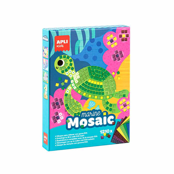 Juego Mosaico Mundo Marino con Goma Eva Apli Kids