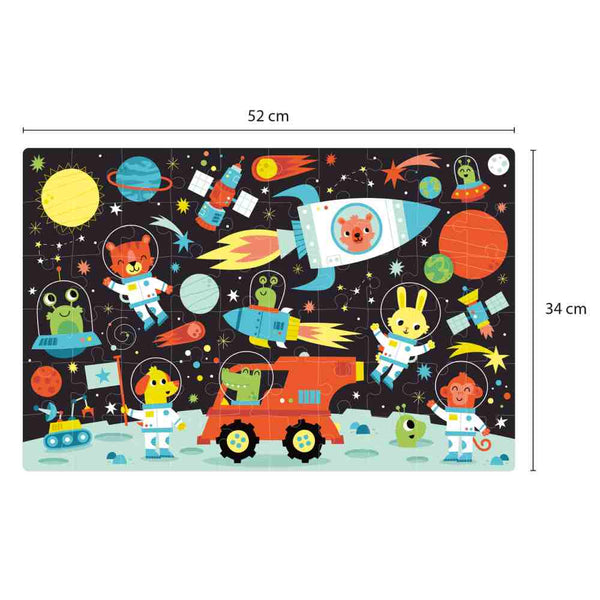 Puzzle Glow In The Dark Espacio 60 Piezas Apli Kids (1)