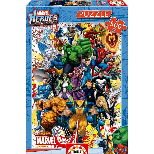 Puzzle 500 Piezas Héroes de Marvel Educa
