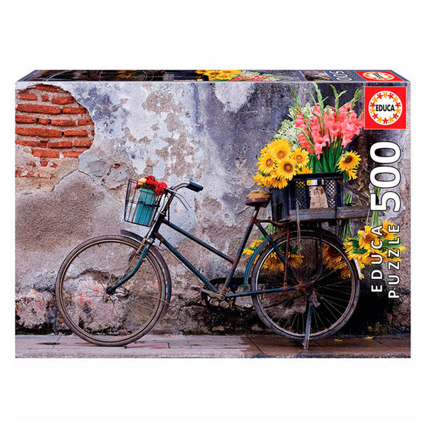 Puzzle 500 Piezas Bicicleta con Flores Educa
