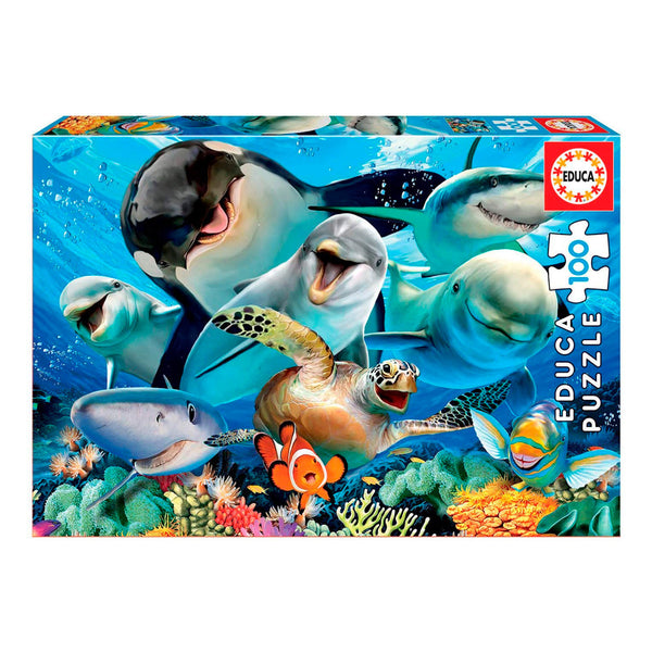 Puzzle 100 Piezas Selfie Bajo el Agua Educa