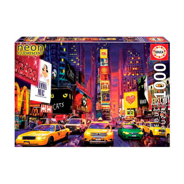 Puzzle 1000 Piezas Times Square Nueva York Neón Educa