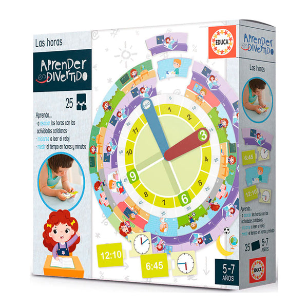 Puzzle Las Horas Aprender es Divertido Educa