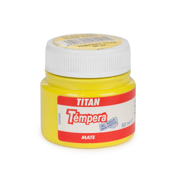 Pintura Témpera 50 ml Titán & 50ml Amarillo Medio