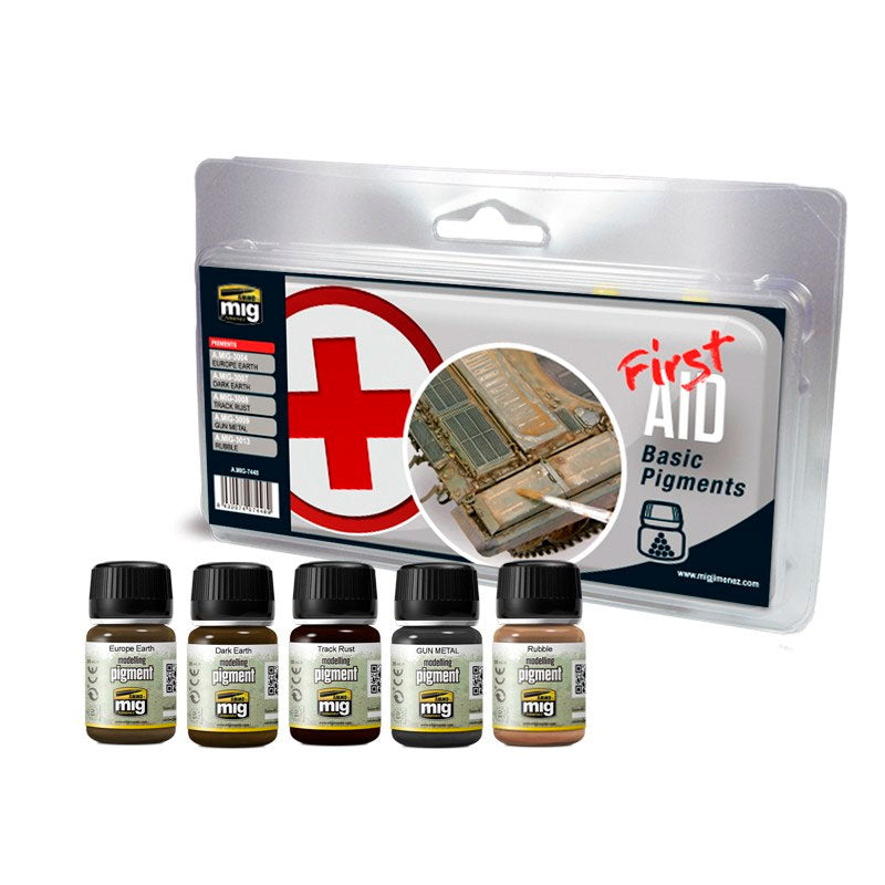 Set Weathering First Aid Basic Pigments Ammo