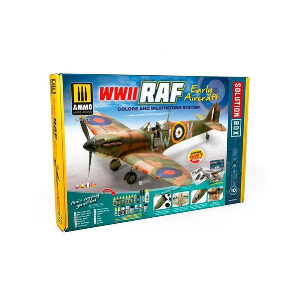 Kit para Pintar Maquetas WWII Raf Early Aircraft Solution Box Ammo