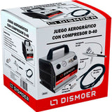 Juego Aerográfico Compresor D40 Dismoer