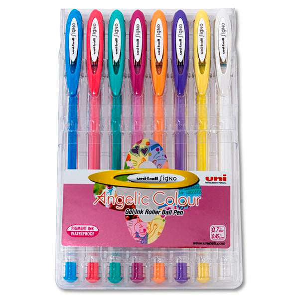 Estuche 8 Roller Gel Pastel Uni-Ball