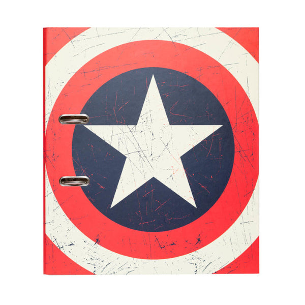 Archivador 2 Anillas con Compresor "Captain America Shield" MARVEL