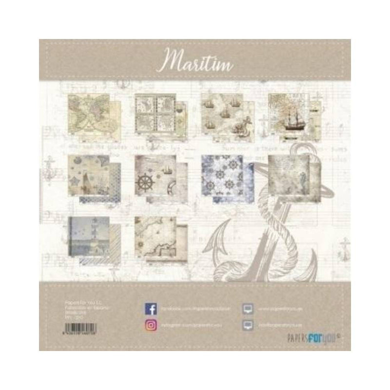 Set Papeles Scrap 30x30 Marítim Papers For You (1)