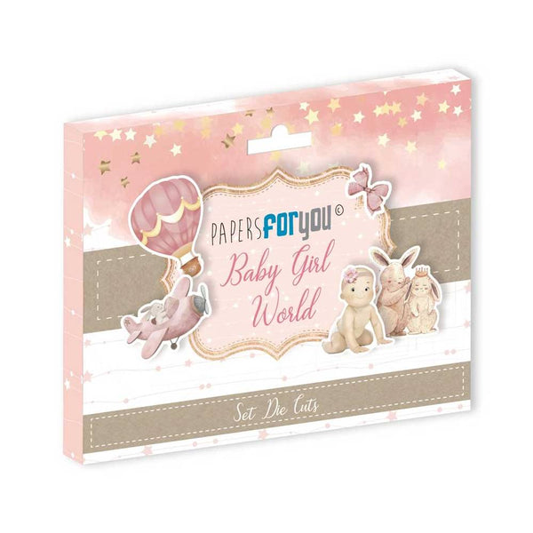 Die Cuts Baby Girl World Papers for You