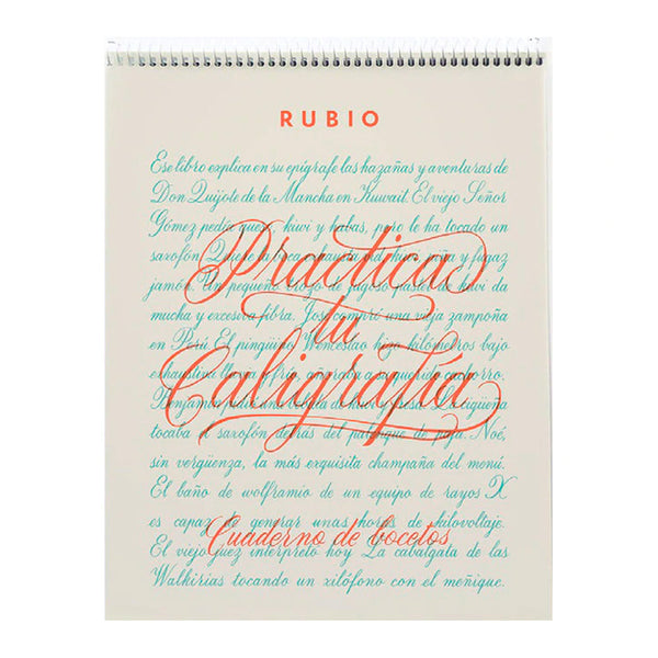Cuaderno Bocetos Caligrafía El Rubio