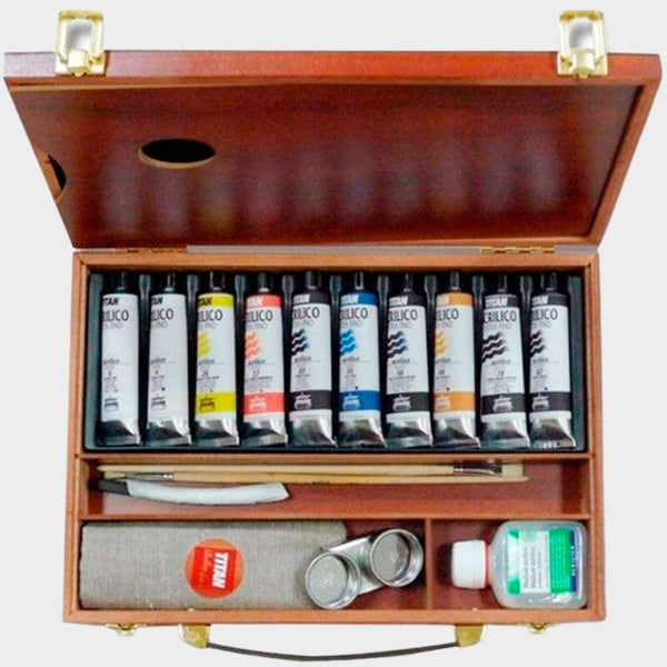 Set Acrílicos 10 Tubos 60ml Titan (1)
