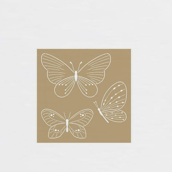 Set 2 Plantillas Kraft 20x20cm Butterflies Artemio (1)