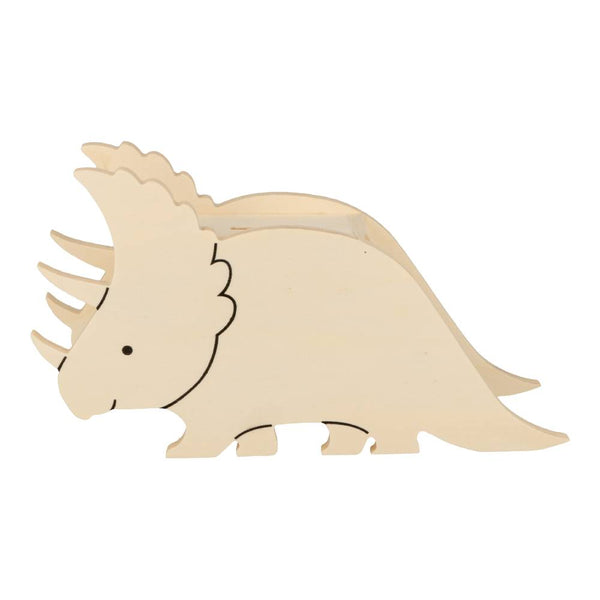 Hucha Madera Triceratops Colección Dinos & Co
