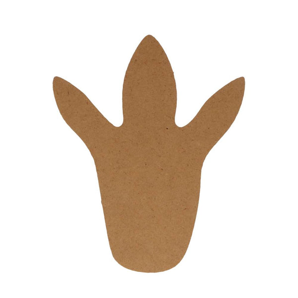 Silueta Madera Huella Dinosaurio 15cm Colección Dinos & Co