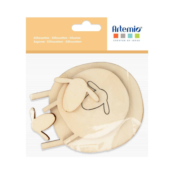 Set 2 Siluetas Madera Ovejas Colección Saute-Moutons
