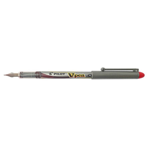 Pluma V-pen Silver Rojo Pilot
