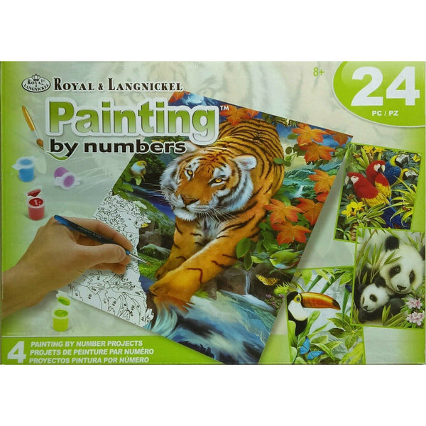 Set Pintar por Números ROYAL & LANGNICKEL Jungle Box - milbby tienda de manualidades bellas artes y scrap