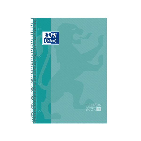 Cuaderno Europeanbook 1 Tapa Extradura A4 Ice Mint Oxford