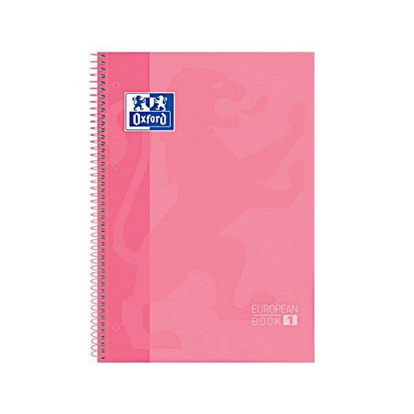 Cuaderno Europeanbook 1 Tapa Extradura A4 Rosa Chicle Oxford