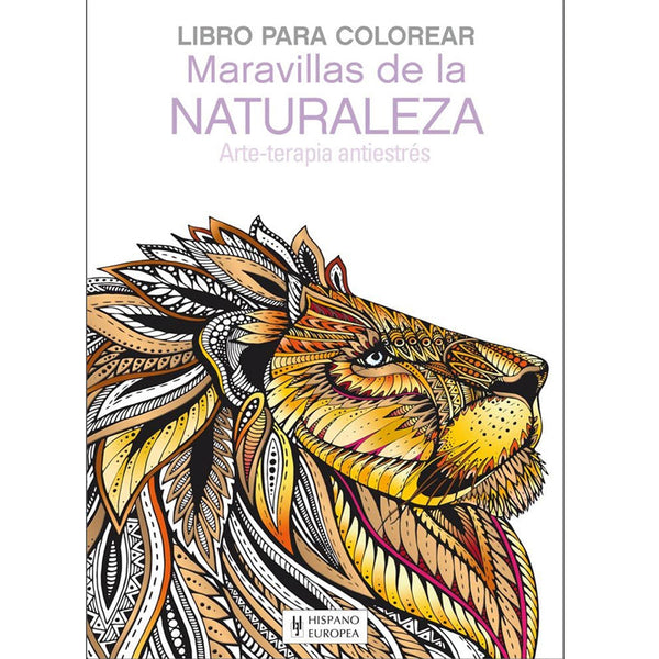 Libro para Colorear Mandalas de Maravillas de la Naturaleza Hispano Europea