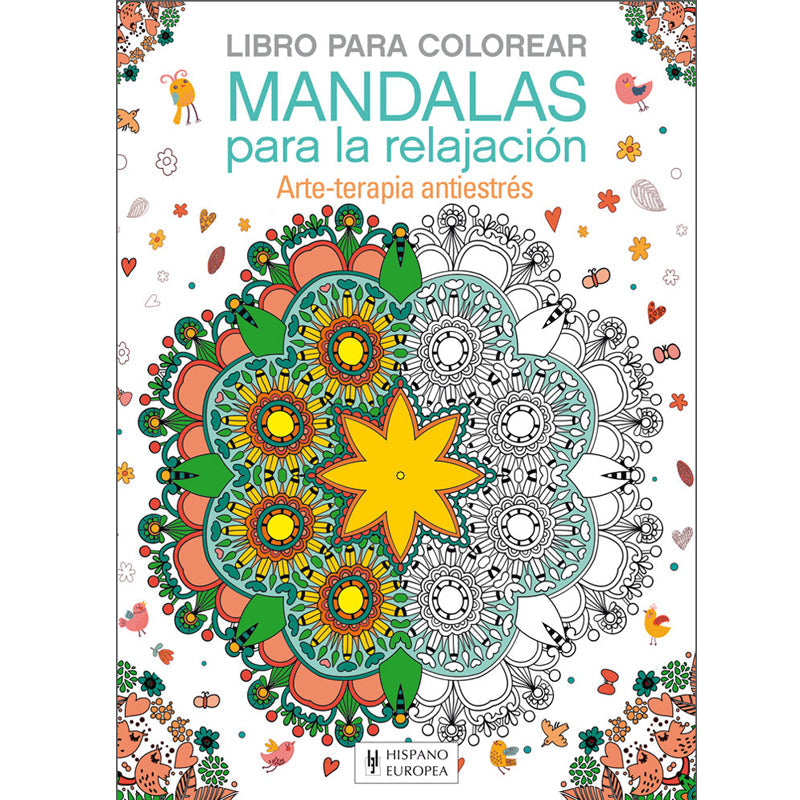 Libro para Colorear Mandalas para la Relajación Hispano Europea