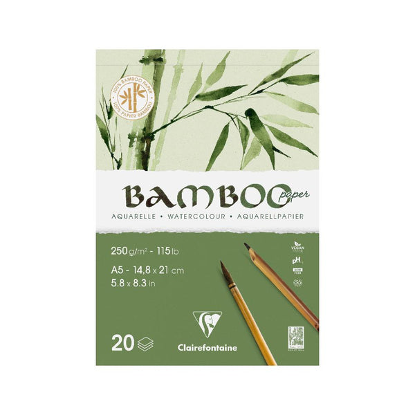 Bloc Encuadernado A5 con 20 Hojas Bambú Clairefontaine