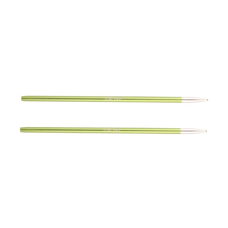 Puntas Agujas Circulares Intercambiables Zing KnitPro & 3.5 mm-Verde Pistacho