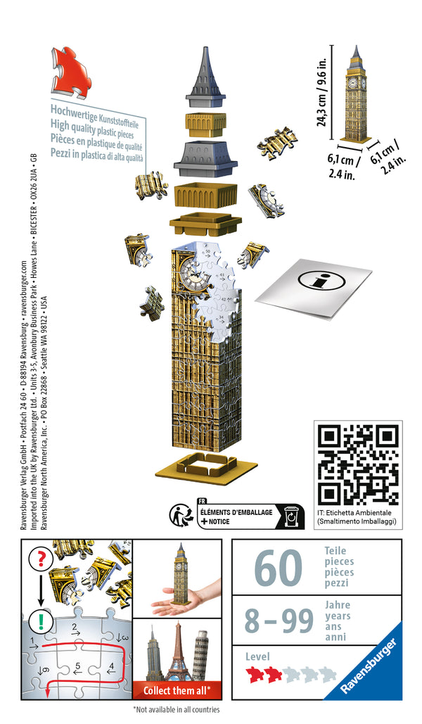 Puzzle 54 Piezas Mini 3D Big Ben (1)