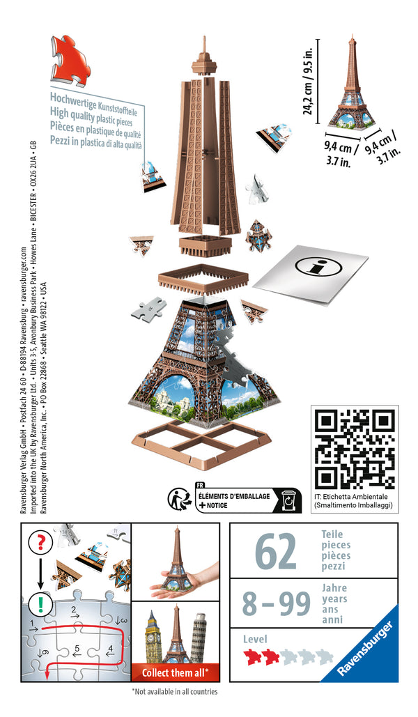 Puzzle 54 Piezas Mini 3D Torre Eiffel (1)