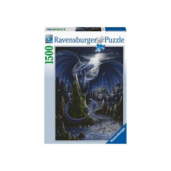 Puzzle 1500 Piezas Dragón Azul Oscuro