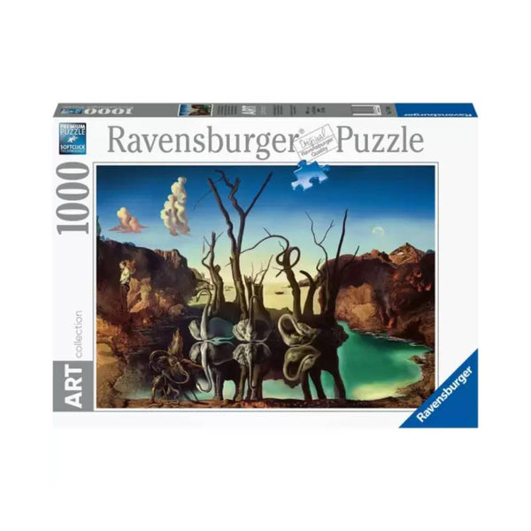 Puzzle 1000 Piezas Dali Cisnes que se Reflejan como Elefantes