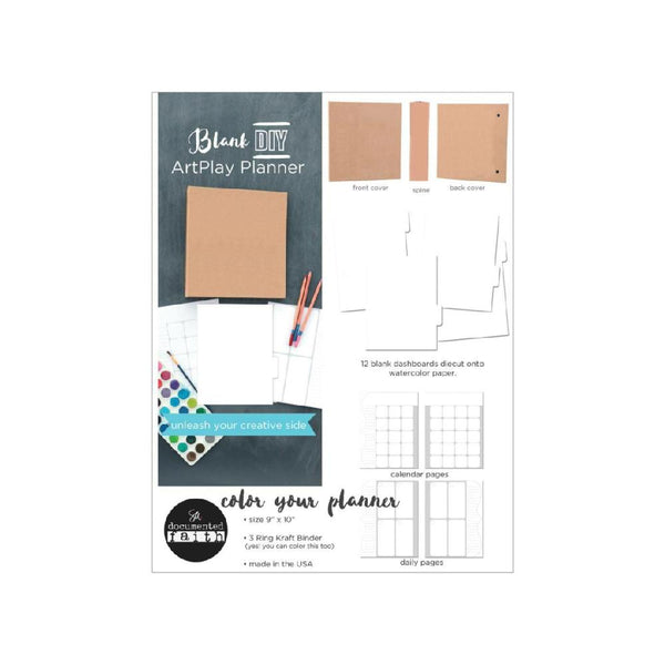 Kit Planner Kraft Blank DIY
