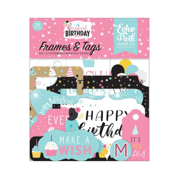 Die Cuts Magical Birthday Girl Frames And Tags
