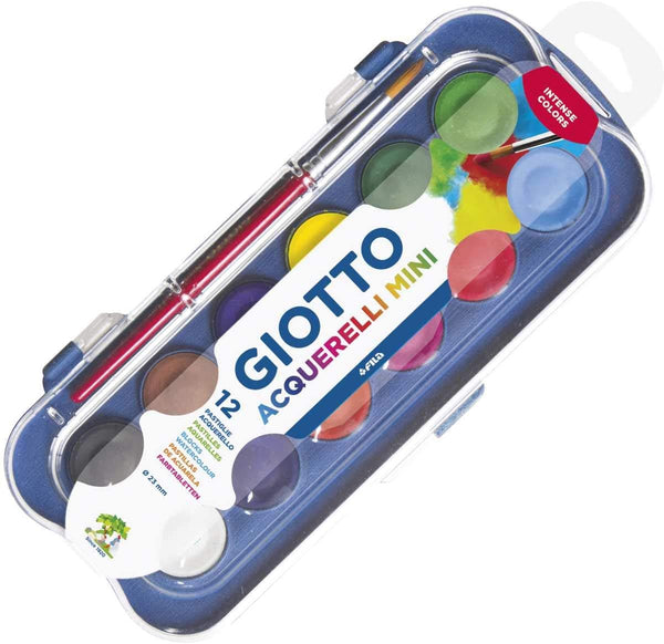 Estuche de 12 Acuarelas + Pincel GIOTTO